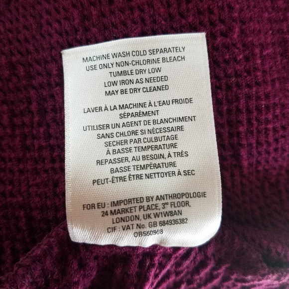 Anthro Saturday Sunday crop tassel top wine Small - Picture 7 of 8